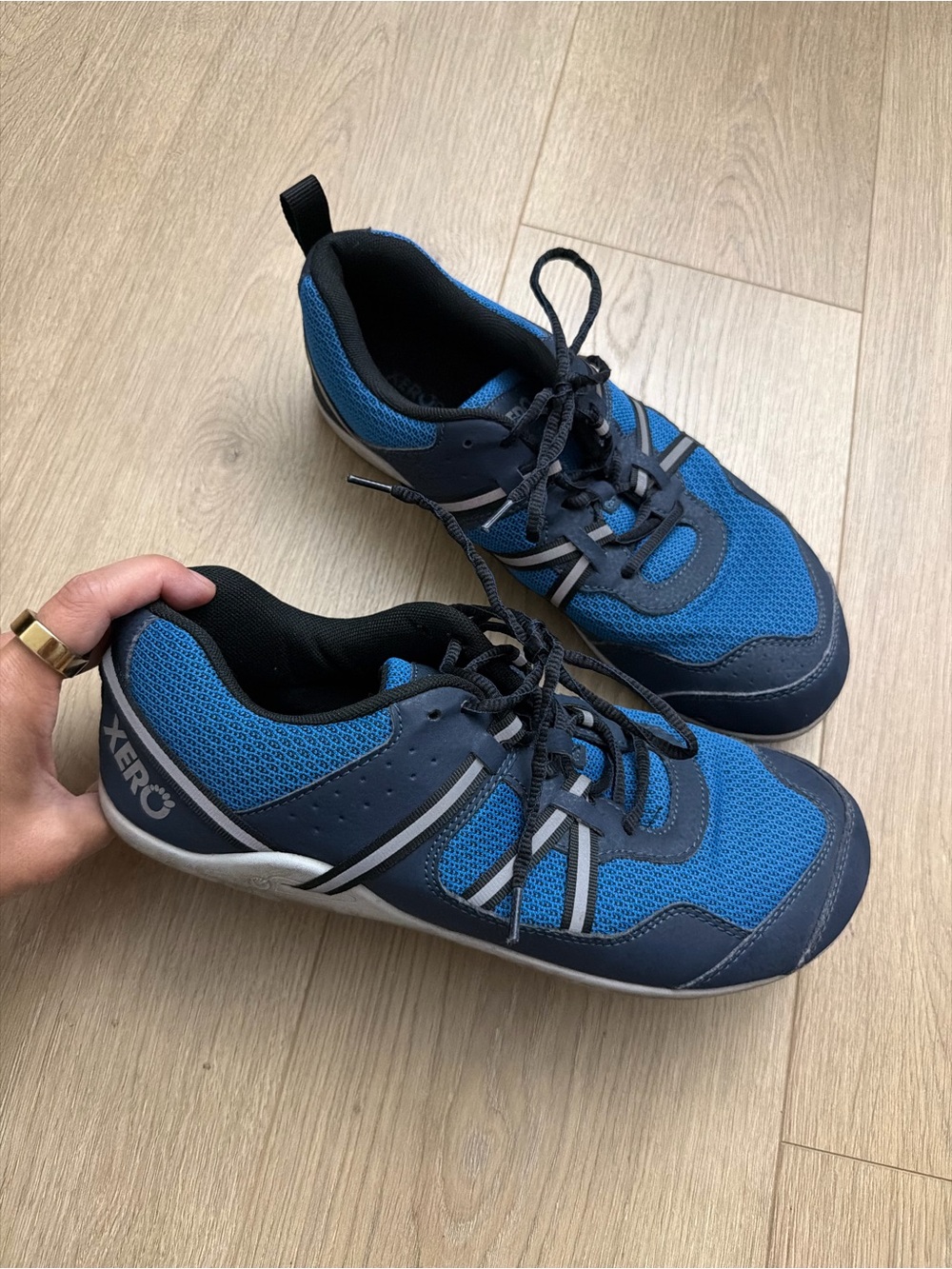 Xero Blue Athletic Sneakers - Men's Prio size 9.5